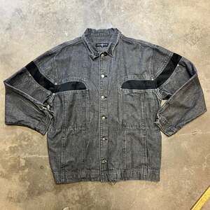 Vintage Rocawear Dark Wash Denim Trucker Jacket Mens XL Quilted Lined Hip Hop